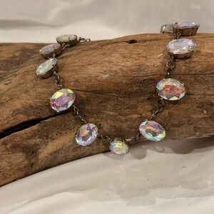 Elegant Crystal Necklace Vintage Art Deco style